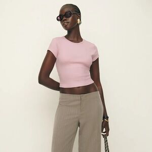 Reformation Muse Tee Pink - Size M